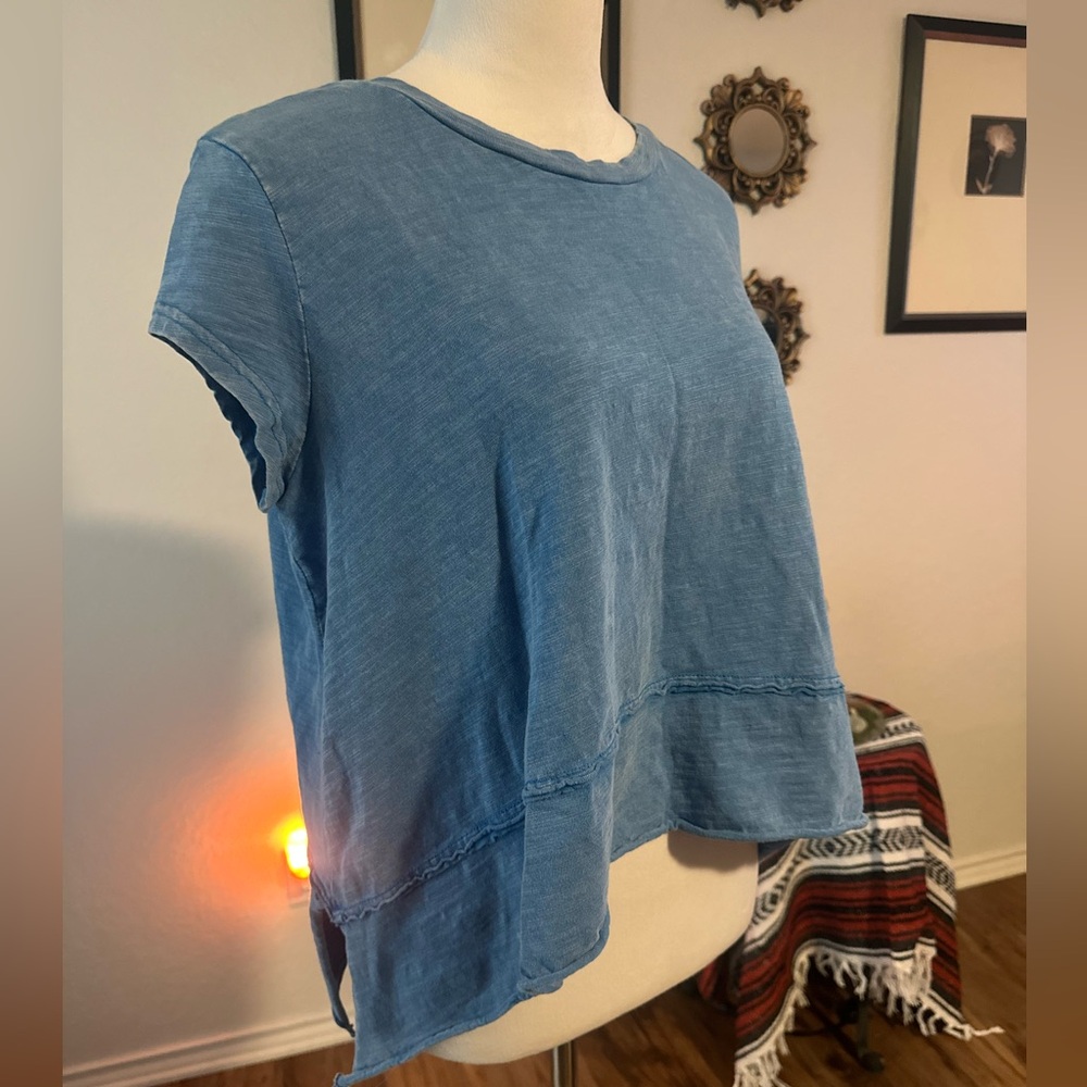 Sky Blue Boho Flow Top 💫